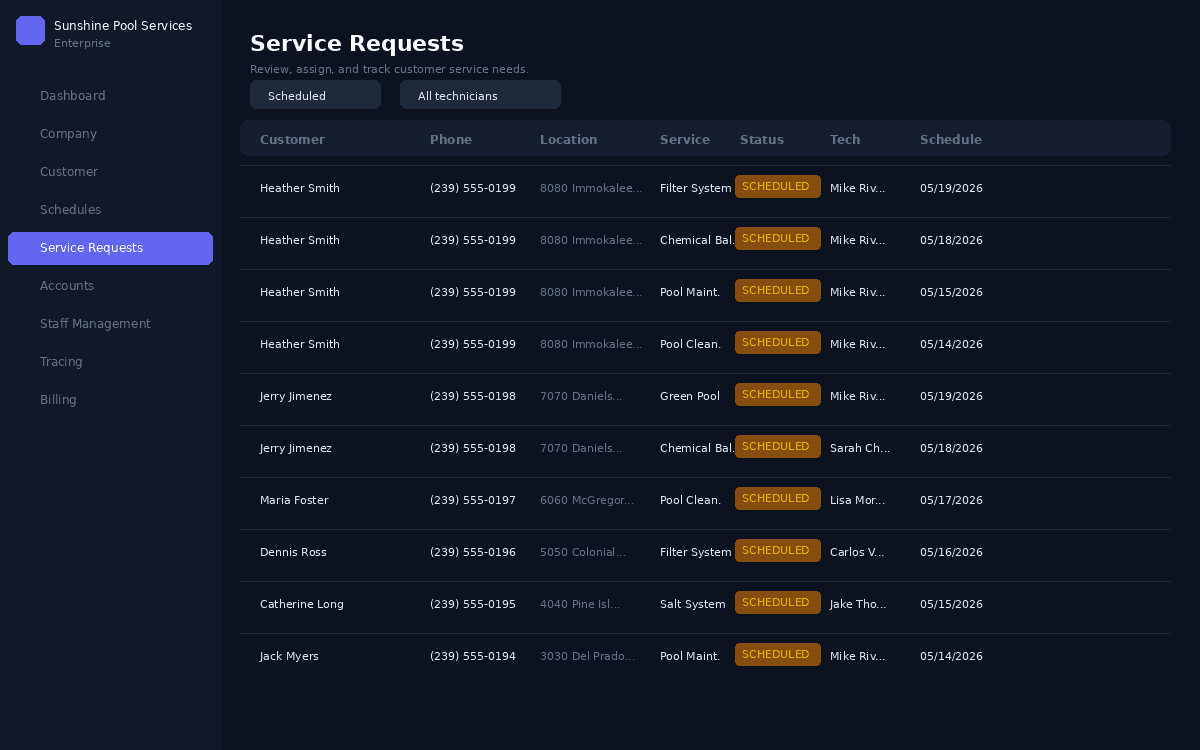 Service Logs